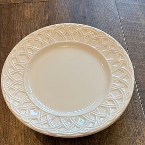 4 BASKET RELIEF Salad Plates Italy Earthenware Exclusively Made for PIER 1